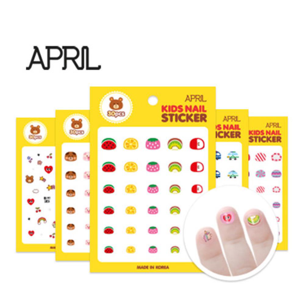 APRIL KIDS'NAIL STICKER very easy and excellent convenient and special price reasonable for children
