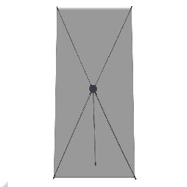 ONE-Banner 24" x 71" Simple X Banner Stand Display for Indoor Exhibition, Show, Store