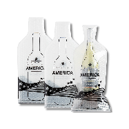 Bottle America  Clearblack (1set 3pcs)  | Reusable Wine Travel Protector Sleeves for Glass Bottles