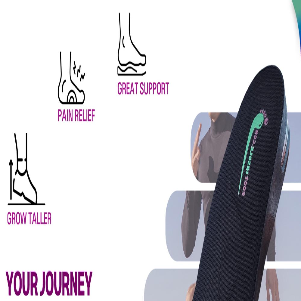 3-Stage Height-Raising Insole for Man