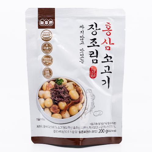 Red ginseng beef marinated in soy sauce