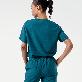 detail image4 Women's-Double-Pocket-Scrub-Top-Ocean-Teal
